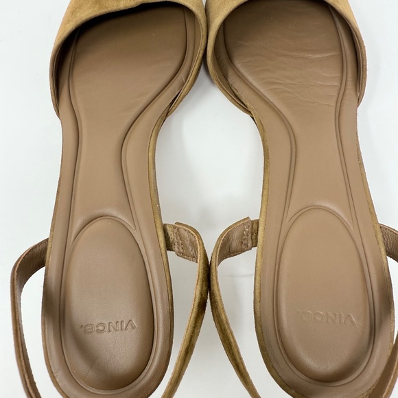 New Vince Sarita Kitten Heel Pump Elmwood Sz 8.5 - Picture 11 of 11